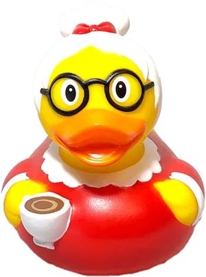 Grandma Themed Rubber Duck PNG image