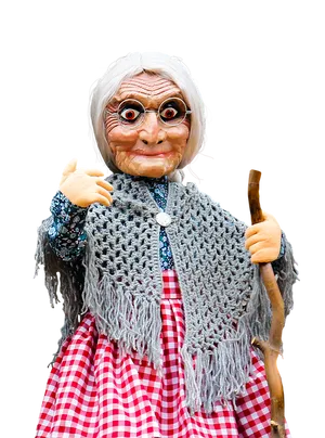 Grandmother Puppet Character