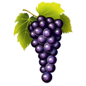 Grape Cartoon Character PNG 05212024