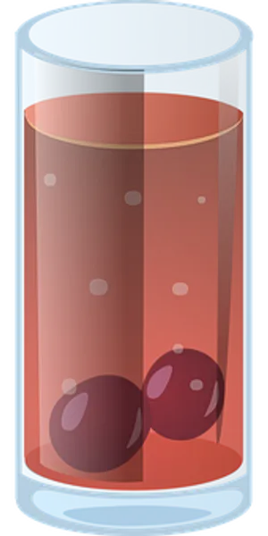 Grape Juice Glass Vector PNG image