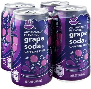 Grape Soda Cans Pack