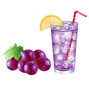Grape Soda Drink PNG Gyk