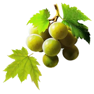 Grape With Leaf PNG Lut