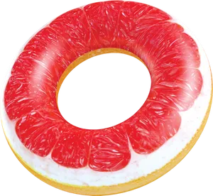 Grapefruit Inspired Pool Float PNG image