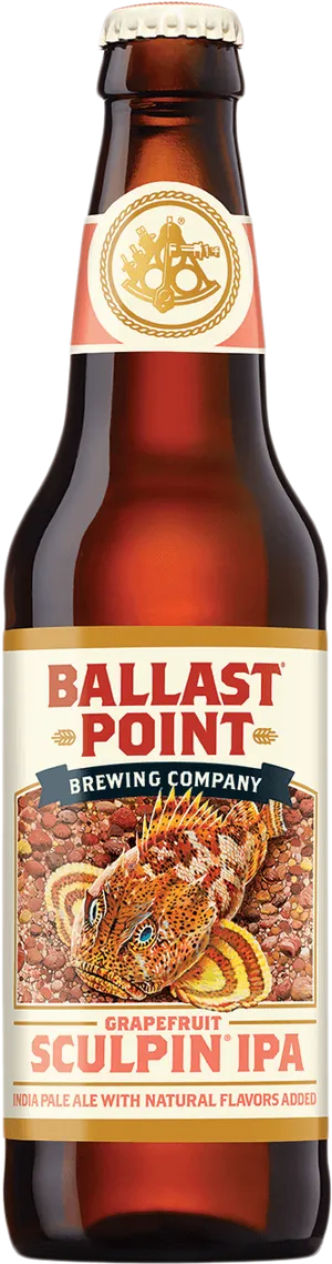 Grapefruit Scuplin I P A Ballast Point Brewing PNG