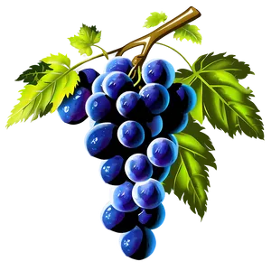 Grapes Cluster PNG Mcj