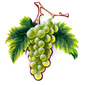 Grapes With Leaves PNG 65