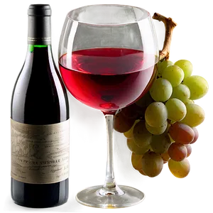 Grapes With Wine Glass PNG Fqn PNG