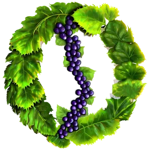 Grapevine Wreath Artwork PNG image