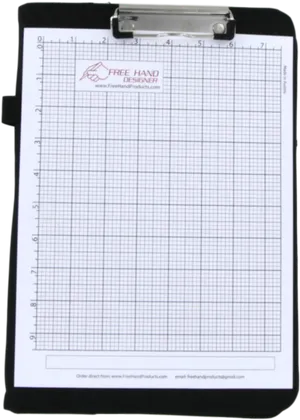 Graph Paper Clipboard Design Tool PNG