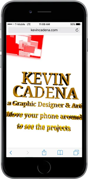 Graphic Designer Portfolio Mobile View PNG image