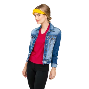 Graphic Jean Jacket PNG Jgg35 PNG