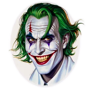 Graphic Joker Grin PNG Pob PNG