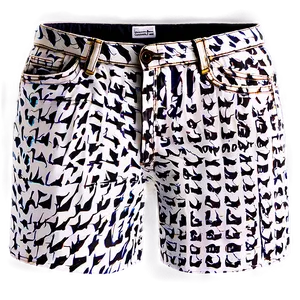 Graphic Print Jorts PNG Cyh47 PNG