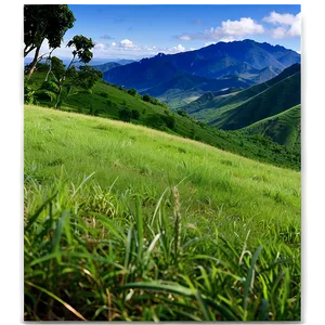 Grassy Hilltop View Png 29 PNG image