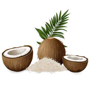 Grated Coconut PNG Irq PNG