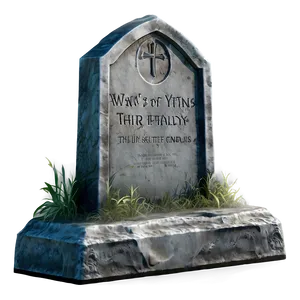 Graveyard Tombstone PNG 05252024