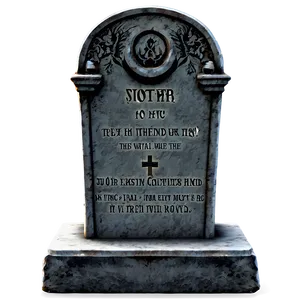 Graveyard Tombstone PNG Txp23
