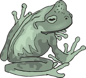 Gray Camouflaged Frog Illustration PNG image