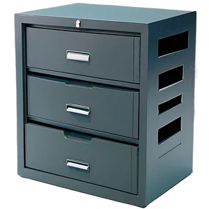 Gray Filing Cabinet PNG 23