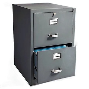 Gray Filing Cabinet PNG 57