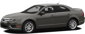 Gray Sedan Side View PNG image