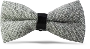 Gray Textured Bow Tie PNG image
