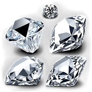Grayscale Diamond Outline PNG Jyk57 PNG