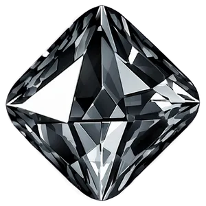 Grayscale Diamond Outline PNG Kti25 PNG