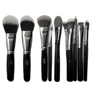 Grayscale Makeup Brushes PNG 27