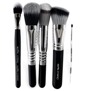 Grayscale Makeup Brushes PNG Gfl