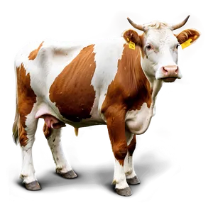 Grazing Cow PNG 12