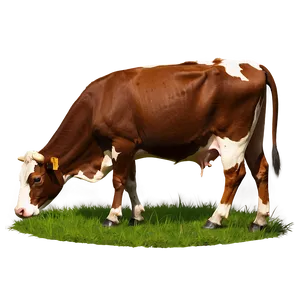 Grazing Dairy Cow Png 44 PNG image