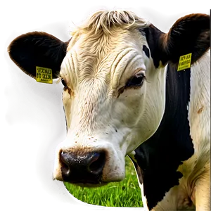 Grazing Dairy Cow Png Ege26 PNG image