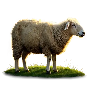 Grazing Sheep PNG Epj72