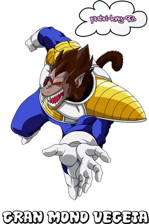 Great Ape Vegeta Fan Art PNG image