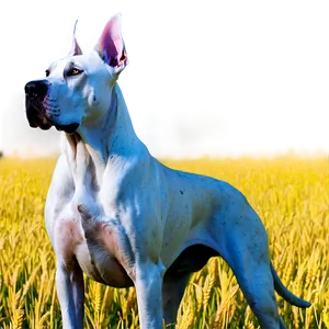 Great Dane In Field PNG Nae23 PNG