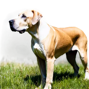 Great Dane In Field PNG Pte80 PNG