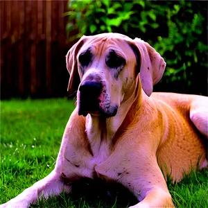 Great Dane In Shade PNG Cil93
