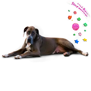 Great Dane Lying Down PNG Ayt51