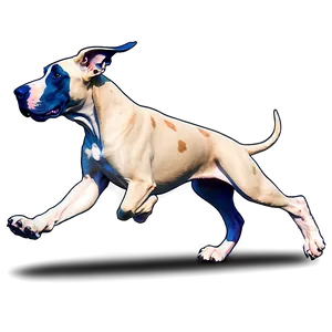 Great Dane Running PNG 93