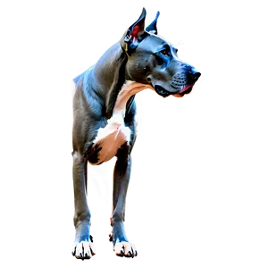 Great Dane Side View PNG Chu PNG