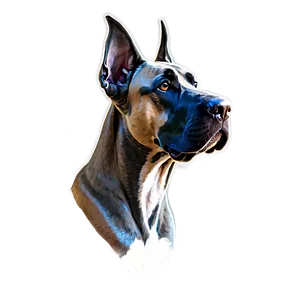 Great Dane Sketch PNG 06212024