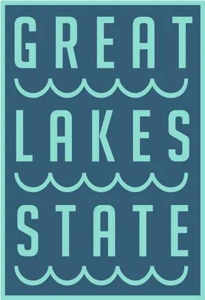 Great Lakes State Poster PNG image