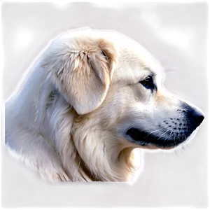 Great Pyrenees In Profile PNG 06292024