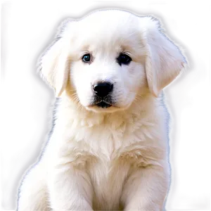 Great Pyrenees Puppy Face PNG 06292024 PNG