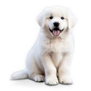 Great Pyrenees Puppy Face PNG Crp PNG