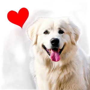 Great Pyrenees With A Smile PNG Nam