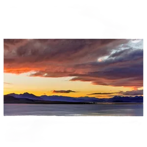 Great Salt Lake Sunset Png 06292024 PNG image