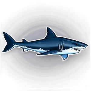Great White Shark Cartoon PNG Ufi90